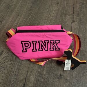 Victoria Secret PINK Insulated Cooler Tote Mini Strap Zip Soft Side Travel Beach